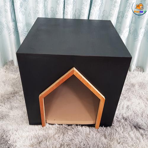 Nhà Gỗ Cho Chó Hình Vuông Sang Trọng DH003 1