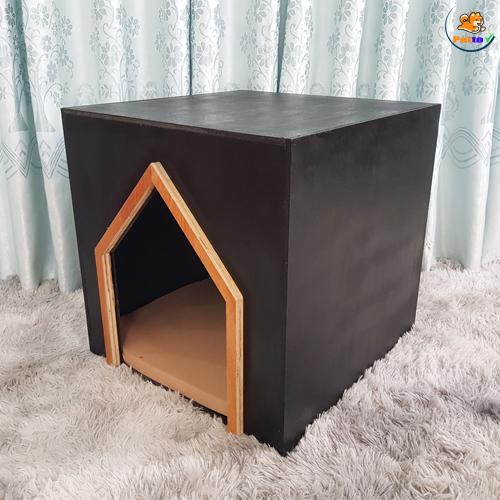 Nhà Gỗ Cho Chó Hình Vuông Sang Trọng DH003 2