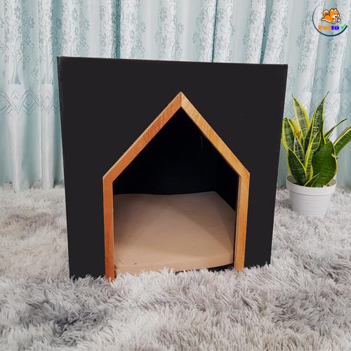 Nhà Gỗ Cho Chó Hình Vuông Sang Trọng DH003