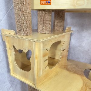 Nhà cây cho mèo 3 TẦNG ĐỘC ĐÁO giúp mèo giảm stress CH003 (1)