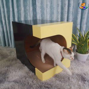 Nhà gỗ cho chó mèo hình trái tim dễ thương