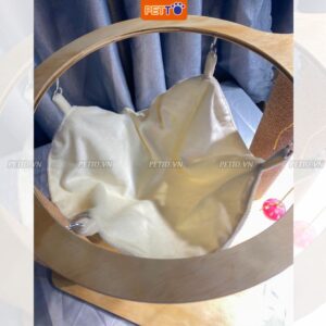 Trụ cào móng cho mèo PETTO cào móng cho mèo kèm VÕNG vải nhung êm ái dễ dàng LẮP RÁP cùng đồ chơi bóng chuông