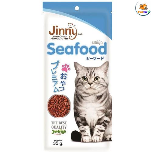 Bánh thưởng cho mèo vị hải sản Jerhigh Jinny Seafood 35g _1