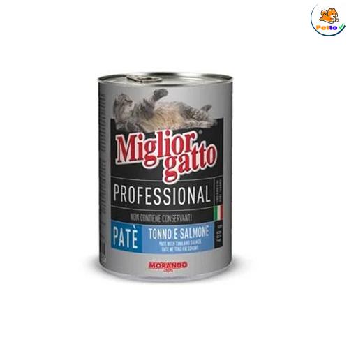 PATEC018_1 - Pate cho mèo Morando vị cá hồi và cá ngừ