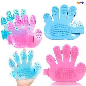 Găng tay tắm bằng nhựa cho chó, cho mèo