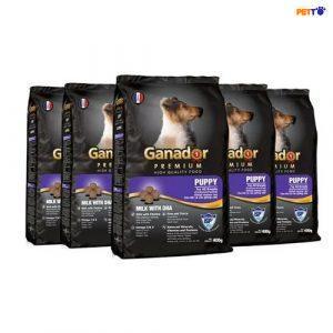 Thức ăn hạt cho chó con Ganador Puppy Milk with DHA 400gr