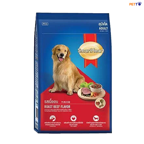 DDF015 Thức ăn hạt cho chó trưởng thành SmartHeart Adult Roast vị bò _1
