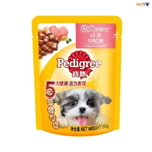 PATED001_B Thức ăn ướt cho chó con Perdigri vị bò 1