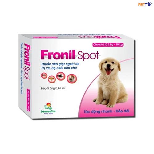 Nhỏ Gáy Fronil Spot Trị Ve, Rận Bọ Chét cho chó Nhỏ Gáy Fronil Spot Trị Ve, Rận Bọ Chét cho chó