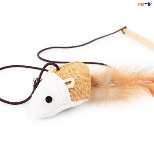 TOC017 Cần câu mèo cán gỗ 3