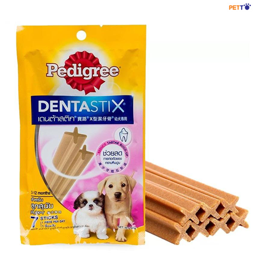 Xương gặm sạch răng Pedigree dentatix dành cho chó con 3-12 tháng tuổi 3