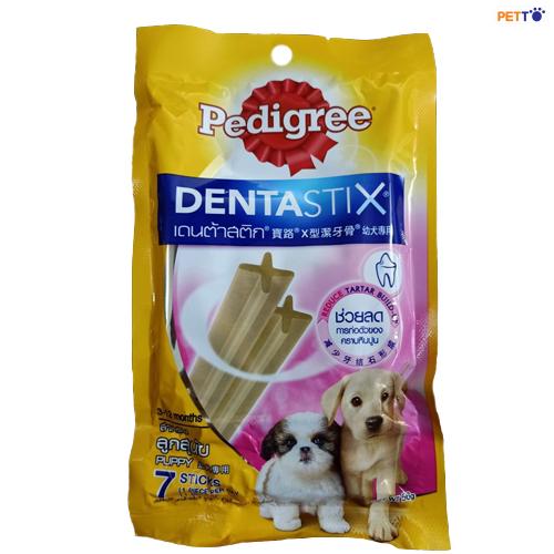 Xương gặm sạch răng Pedigree dentatix dành cho chó con 3-12 tháng tuổi