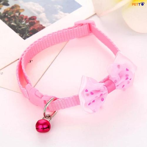 Vòng cổ kèm nơ và chuông 1