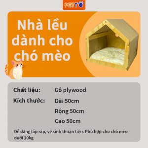 Nhà cho chó mèo PH002 1