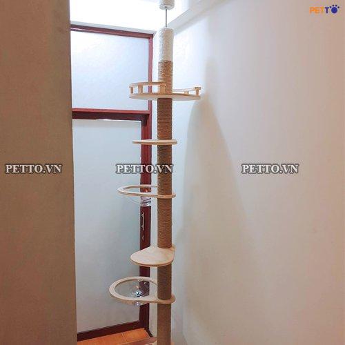 Tháp mèo nhiều tầng kèm lồng kính độc đáo (5)