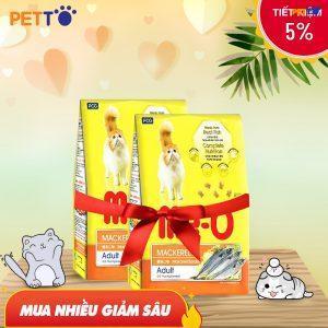Combo 2 Gói Thức Ăn Cho Mèo Me-O Vị Cá Thu - 450g