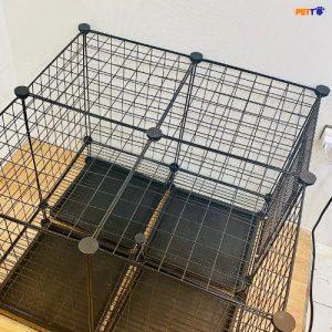 Combo chuồng cho chó mèo - chuồng ghép sắt cho thú cưng CFP016