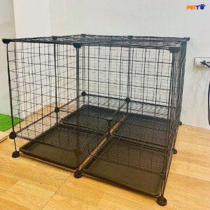 Combo chuồng cho chó mèo - chuồng ghép sắt cho thú cưng CFP016