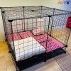 Combo chuồng cho chó mèo - Chuồng ghép sắt cho thú cưng đầy đủ phụ kiện CFP019_1