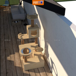 Nhà Cây Cho Mèo Khổng Lồ - Khu Vui Chơi Cho Mèo CH023