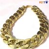 Vòng Cổ Xích Mạ Vàng Cho Chó Mèo CL0020