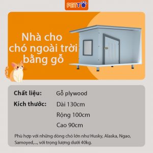 Nhà cho chó ngoài trời có đèn 1