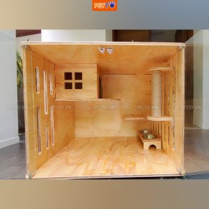 Tủ cho mèo bằng gỗ chắc chắn CC002