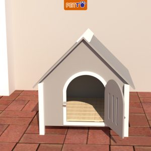 Nhà cho chó ngoài trời cao cấp bằng gỗ chắc chắn DH015