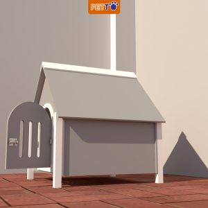 Nhà cho chó ngoài trời cao cấp bằng gỗ chắc chắn DH015