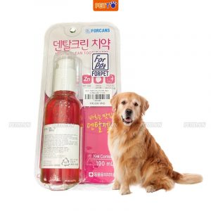 Kem đánh răng cho chó mèo forcans khỏi mảng bám hôi miềng100ml TCC040 (2)