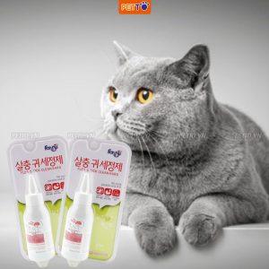 Dung dịch rửa sát trùng tai cho chó mèo forcans chai 80ml(Hàn Quốc) (1)