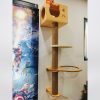 Tháp mèo kèm lồng kính và giọt nước gắn tường độc đáo CH024