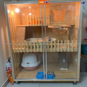 Tủ mèo thiết kế chắc chắn, bắt mắt phù hợp với mọi không gian