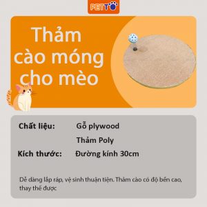 Thảm cào móng SIÊU XINH cho mèo - bàn cào móng cho mèo chuốt bỏ móng cũ, giúp giảm stress TC009 (1)