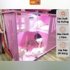 Tủ mèo PETTO bằng gỗ có hệ thống ĐÈN LED cao cấp màu hồng xinh xắn CC004
