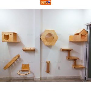 Nhà cho mèo treo tường PETTO nhà mèo mô hình leo trèo ĐỘC ĐÁO CZ002