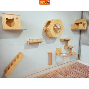Nhà cho mèo treo tường PETTO nhà mèo mô hình leo trèo ĐỘC ĐÁO CZ002