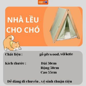 Nhà lều cho chó xinh xắn