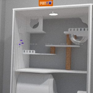 Tủ mèo áp tường cao 170cm CC025 (4)