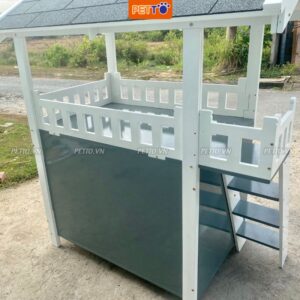 Nhà cho chó bằng gỗ ngoài trời DH019 (1)