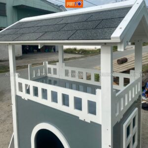 Nhà cho chó bằng gỗ ngoài trời DH019 (1)
