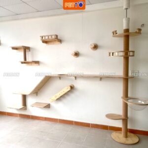 Nhà cho mèo - Khu vui chơi cho mèo 2 in 1 tiện nghi nhiều chi tiết siêu to CZ007