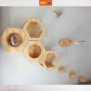 Nhà cho mèo đính tường độc đáo đẹp mắt decor nhà CZ006