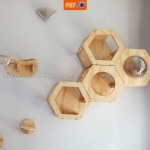 Nhà cho mèo đính tường độc đáo đẹp mắt decor nhà CZ006
