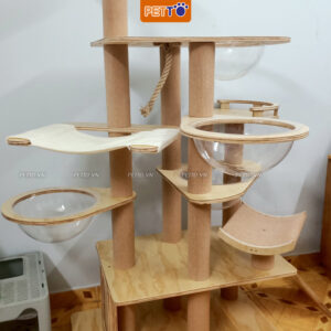 Nhà cây cho mèo khổng lồ nhiều đồ chơi CH040