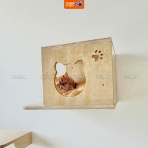 Nhà cho mèo treo tường 5 phụ hiện độc đáo