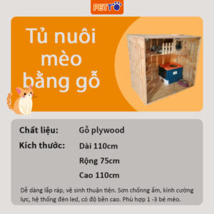 Chuồng cho mèo bằng gỗ
