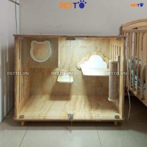 Tủ mèo bằng gỗ phong cách Thái Lan CC088