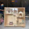 Tủ mèo bằng gỗ Plywood dành cho máy vệ sinh PURA MAX CC087