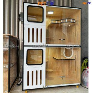 Chuồng mèo 2 TẦNG RIÊNG BIỆT CC125_1